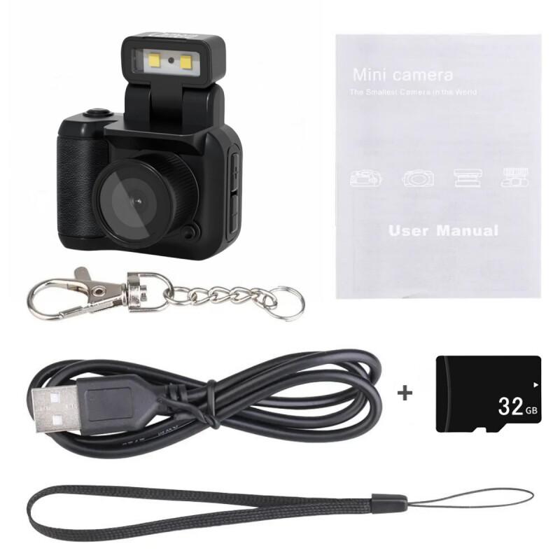 Y4000 Мини камера с экраном HD 1080P Портативная ретро ультракомпактная мини камера видеорегистратор с лампой-вспышкой и док-станцией для аккумулятора