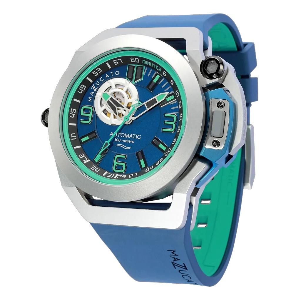 Mazzucato Часы мужские Scuba Blue Green Reversible Double Dial Automatic SUB03-BL3255 100M