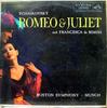 LP Record CHARLES MUNCH, BOSTON SYMPHONY ORCH - Tchaikovsky Romeo And Juliet / Fran LM2043 RCA VICTOR RED  1956 US Classical Used
