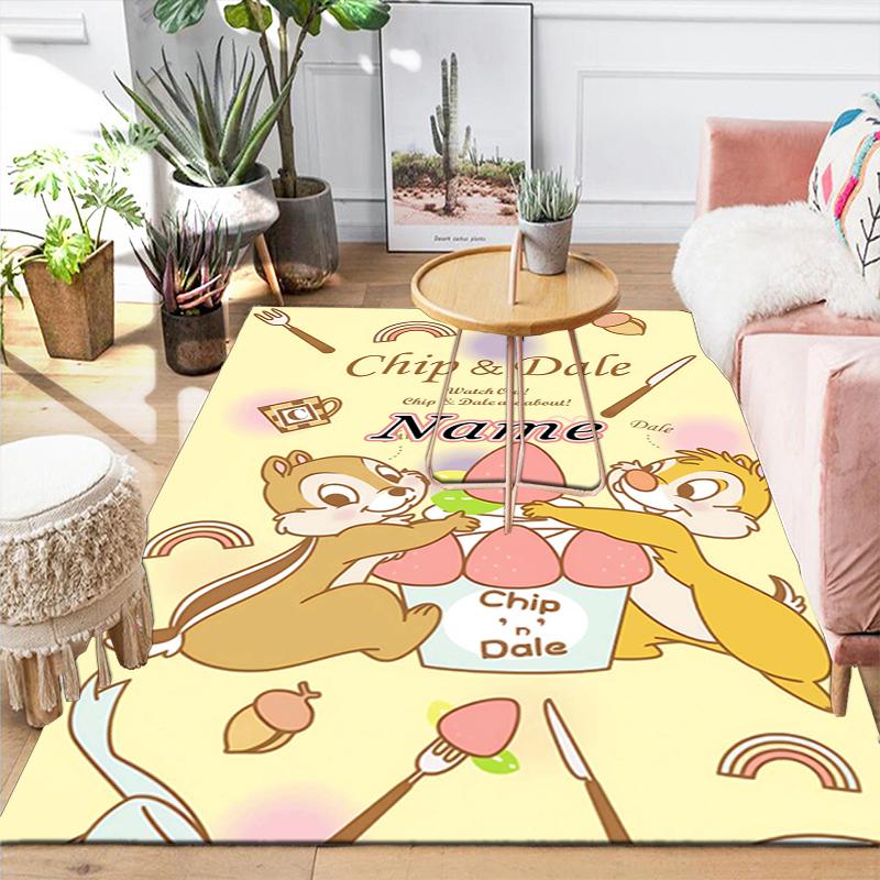 Custom 1Pc Floral Chip Dale Adventure Rug Office Carpet Indoor Outdoor Entrance Doormat Nonslip Soft And Comfortable Living Room D91616