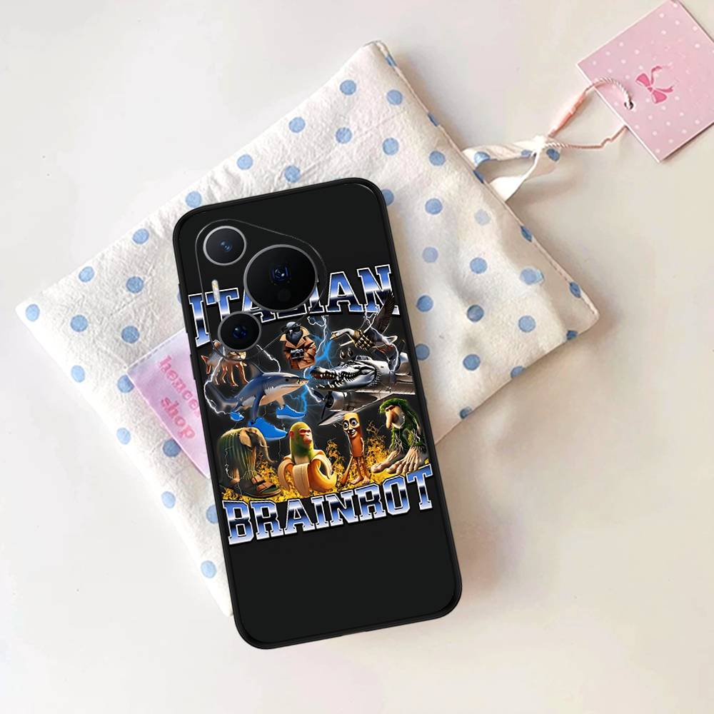 I-ITALIANS B-Brainrot Creative Animal Phone Case For Huawei P 8 9 10 20 30 40 50 Pro Lite Psmart Honor 10 Lite 70 Mate 20lite