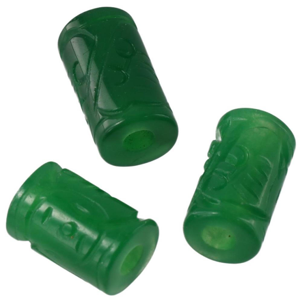 10*15 мм натуральный жадеит, нефрит, камень, трубка, форма колонны, гравировка, резная для изготовления ювелирных изделий своими руками