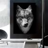 Grassland Wolf Animal Poster Print Canvas Wall Living Room Art Pop Art Home Decoration