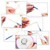 Mixed Punch Needle Kit DIY Embroidery Hoop Threads Sewing Accessory Threader Tools Set