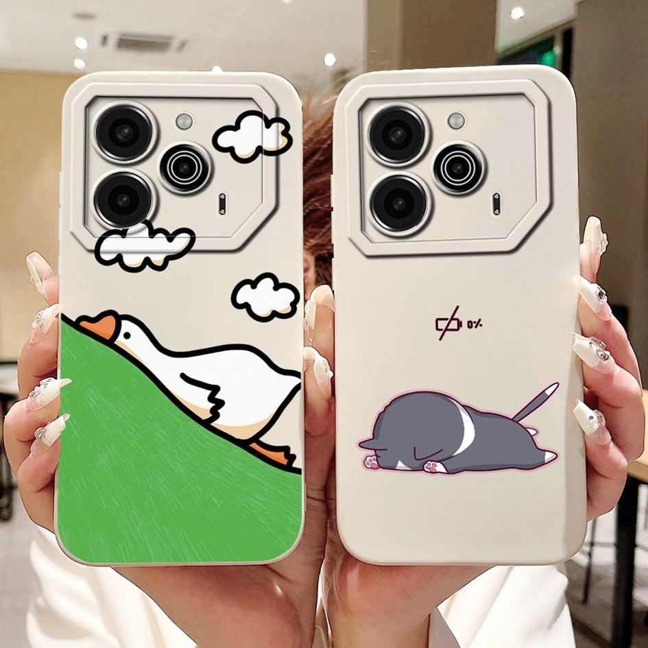 Pova 6 Case For Tecno Pova 6 Pro 5G Silicone Cover Cute Dinosaur Panda Camera Lens Protector Bumper For Tecno Pova6 Pro LI9 Capa