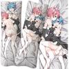 Аниме Ре:Zero Emilia Rem Ram Dakimakura наволочка наволочка обнимающая наволочка для тела игра отаку наволочка домашний декор