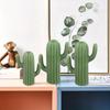 1PC Green Plant Figurines Photography Props Simulation Cactus Green Ceramic Ornament Desktop Decoration 5X14/6X18.5