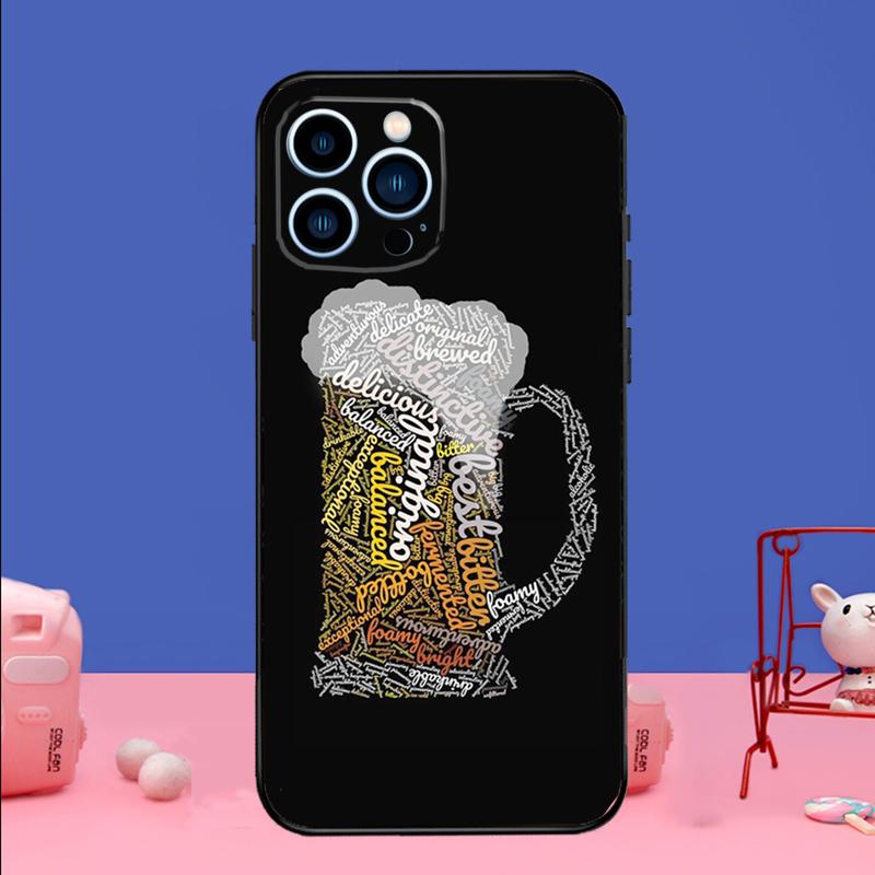 Beer Mug Beer Bubbles Phone Case For iPhone 17 16 15 13 11 12 14 Pro Max mini 15 16 Plus 16e 17 Air Bumper Cover