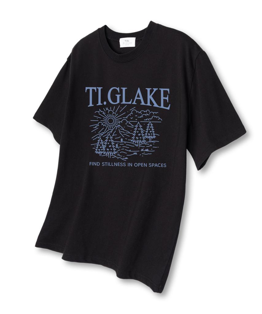 TI.GLAKE Open Space Short Sleeve T-Shirt Black