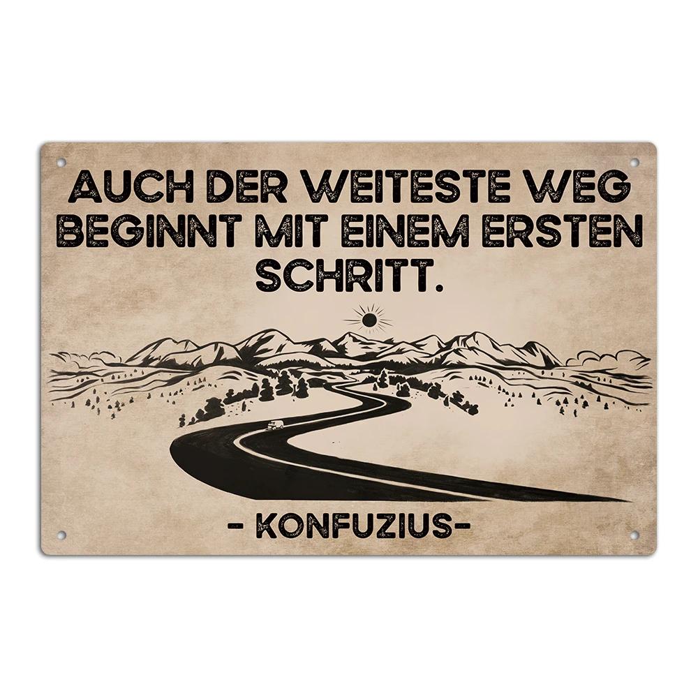 Putuo Decor pc Art German Vintage Metal Tin Sign Wall Art Decor for Home Farmhouse Cafe Coffee Shop xInches
