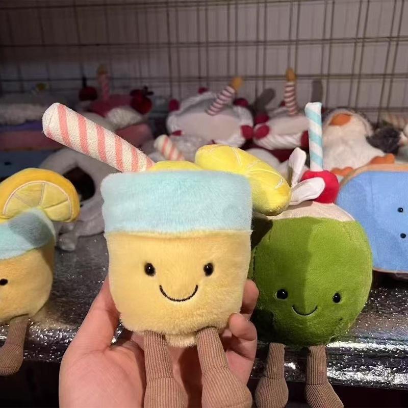 20 см Jellycat Арубанский Кокосовый Лимонад Мягкие Плюшевые Игрушки Украшение Комнаты Кукла Кошка Собака Идеальные Товары для Питомцев Хэллоуин Рождественский Подарок