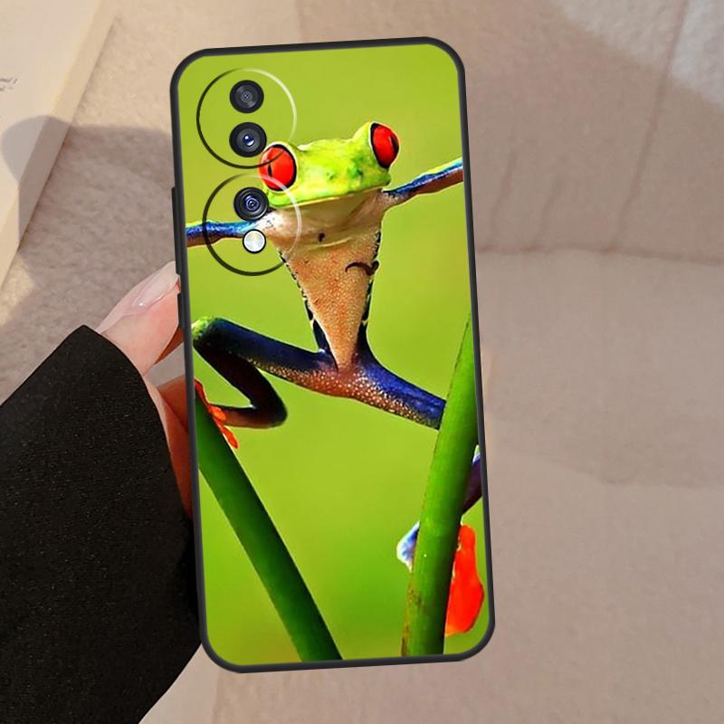Зеленая лягушка Дикая природа Для Чести Магия 7 6 5 Lite V5 Чехол Для Honor 400 Pro 200 50 70 90 X8a X8b X9a X9b X9c Обложка