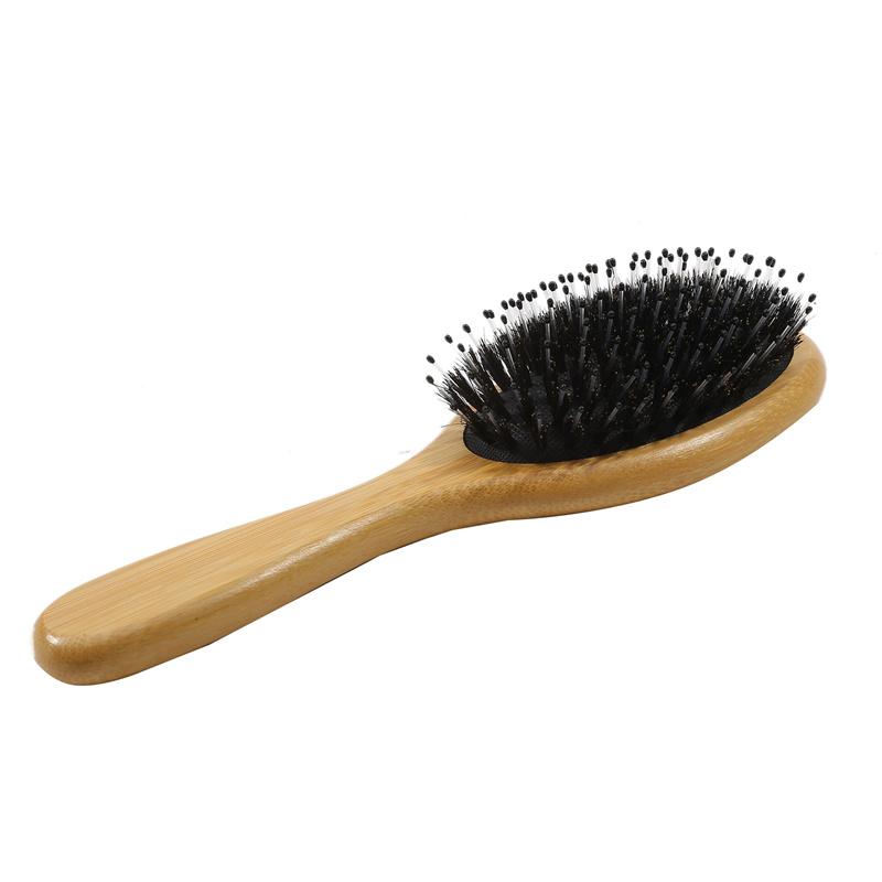 Расческа из щетины кабана, легко моется, волосы гладкие, портативная, для домашнего использования, расческа для волос, массаж кожи головы с воздушной подушкой