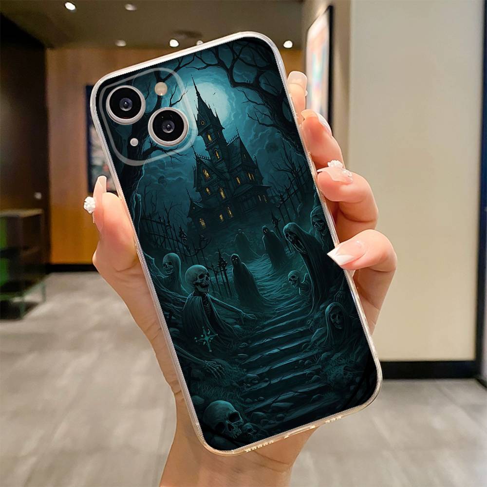 Персонализированный чехол для телефона в готическом стиле для iPhone 17 16e 16 15 14 13 12 11mini Pro Max X XR XSMAX 8 7 Air Plus Мягкий чехол