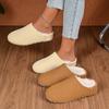 Легкие угги на толстой подошве из цельной овчины, маленькие картофельные снежные хлопковые туфли 25 осень-зима новинка супер теплые для улицы полупакет тапочки