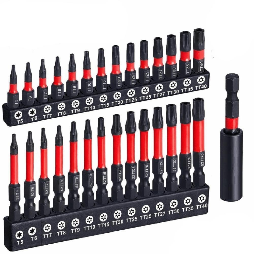 21/27/29 PCS Magnetic Impact Torx Bit Set Hex Head Shank Star Impact Drill Bit Set Drill Bit