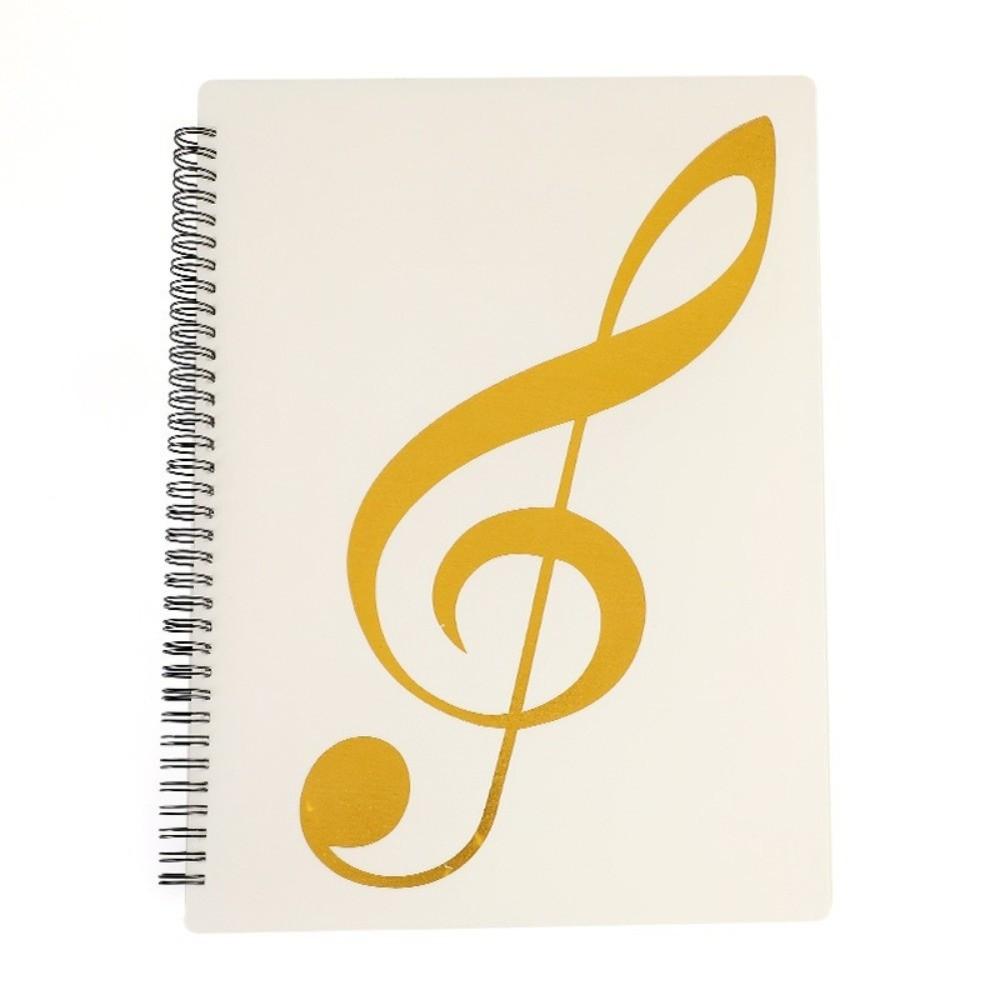 40 Pages Music Binder Spiral-Bound Document Folder Document Holder Sheet Music Folder Student