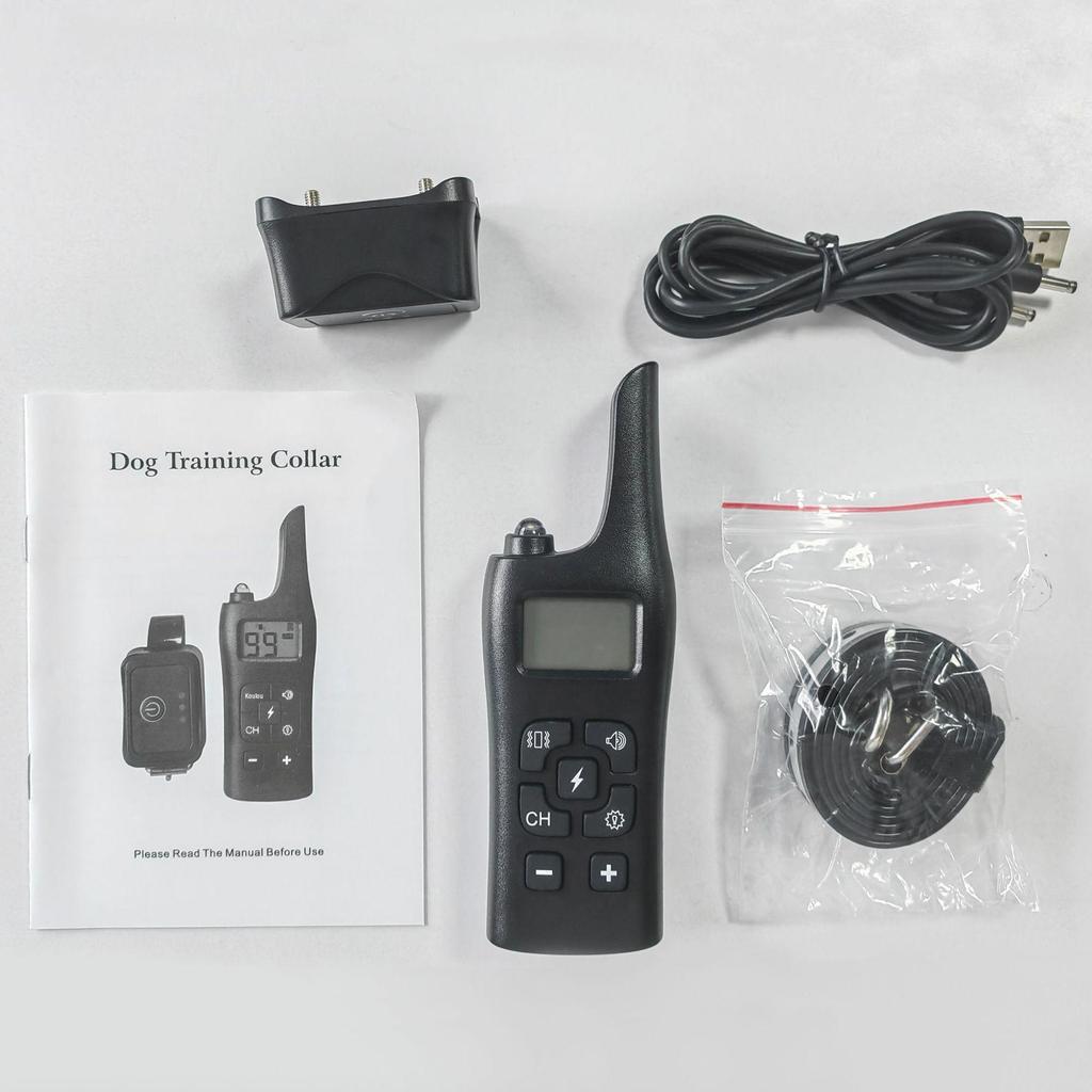 800m Remote Dog Training Collar with Anti-Bark, Shock, Vibration, and Waterproof Features