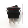4pcs/set ON OFF Round Rocker Switch LED Car Dashboard Dash Boat Switches 3 Pins Switch