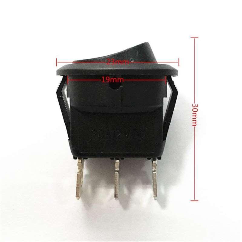 4pcs/set ON OFF Round Rocker Switch LED Car Dashboard Dash Boat Switches 3 Pins Switch