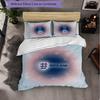 England Football Pattern 3 Pieces Bedding Set Soft Microfiber Duvet Cover with Pillow Cases for Bedroom