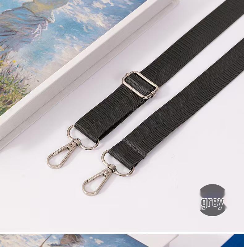 Новый регулируемый нейлоновый плечевой ремень кроссбоди - Однотонный, расширенный и утолщенный дизайн