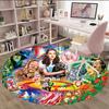 1pc The Wizard of Oz3 Print Round Carpet Chair Round Carpet Suitable for Bedroom Living Room Home Decorative Carpet