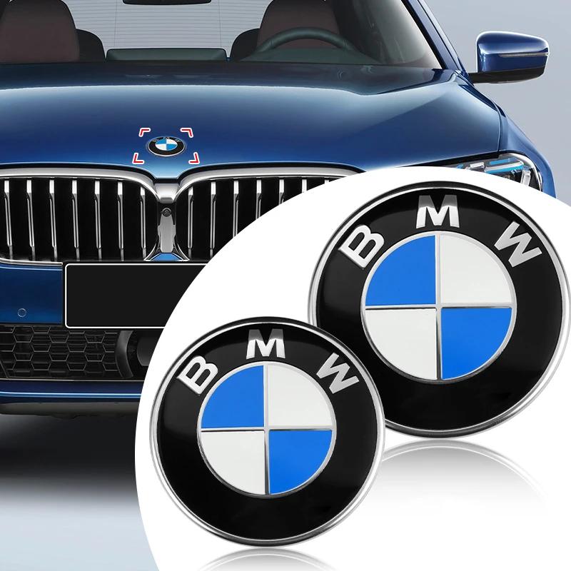AZHKP1 82mm/74mm Car Emblem Hood Badge Front Rear Trunk Logo Car Styling For BMW E34 E46 E39 E38 E90 E60 E36 F30 F30 F10 E92 E38 E91