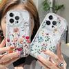 Прозрачный чехол для телефона с рисунком Цветок Лист Волна для OPPO Reno 12F 11 11F 5G 8 11 12 Pro 8T A58 A78 A79 A98 5G Reno 7 4G 5 6 Lite A18