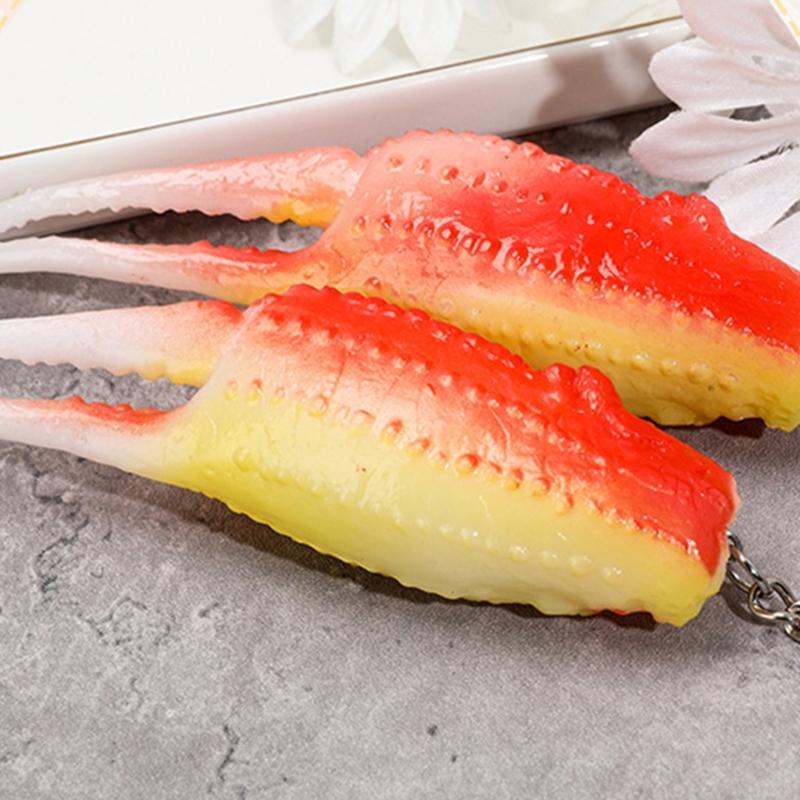 Креативный брелок Жареный краб Забавная добавка к аксессуарам Украшение Отлично подходит для повседневного ношения или в качестве подарка