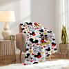 1pc Flannel Mickey Cartoon Pattern Bed Cover Rug Sofa Blanket Birthday Gift Home Decor Room Bedroom Bedding Decoration