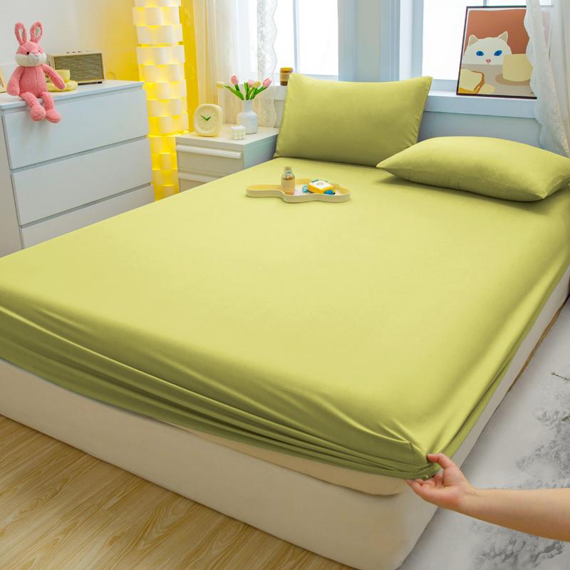 3Pc Minimalist Modern Solid Color Bedsheet Set Soft And Comfortable Bedding, Bedspread Set (Including 1 Bedsheet+2 Pillowcases)