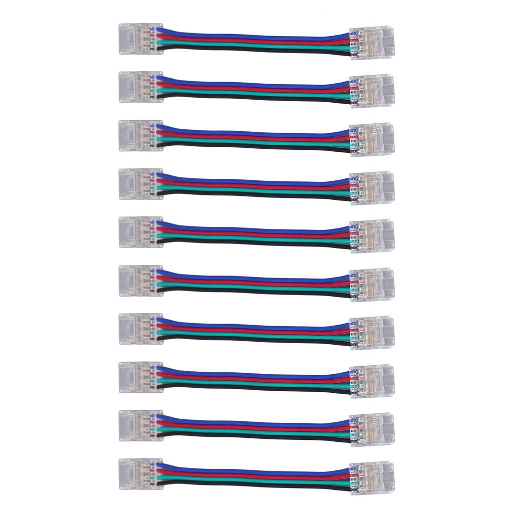 10 шт. комплект соединителей для светодиодной ленты 4Pin 10 мм быстрое соединение с сильной совместимостью светодиодная лента