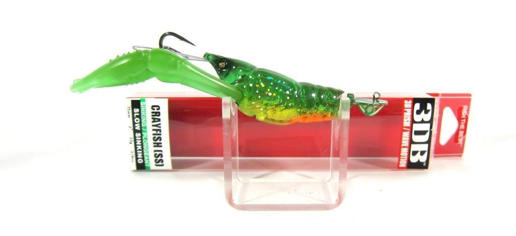 Lure Jointed Bait 3DB CRAYFISH 75mm PG 23g Green Bass Fishing YO-ZURI (SS) R1109-PG-Prism
