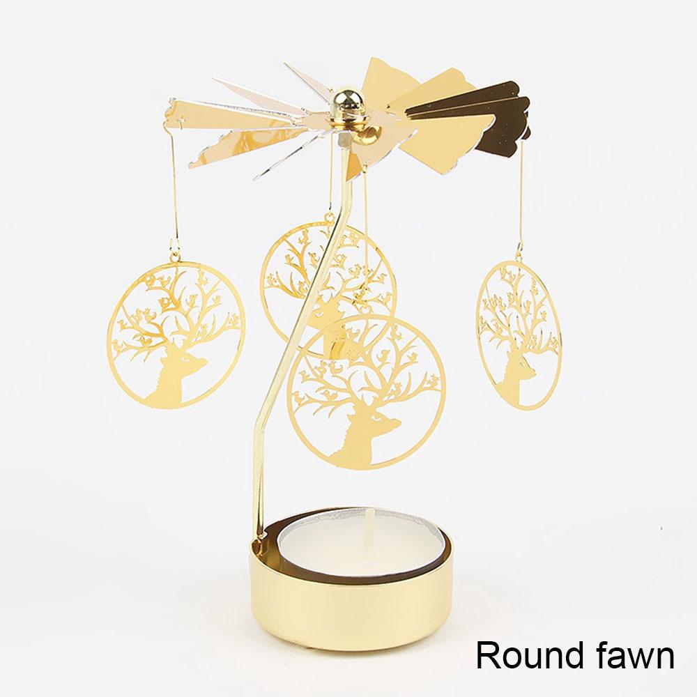 Вращающийся фонарь Домашний декор Подсвечники Свадебные украшения Аксессуары Подсвечники для канделябра Центральный элемент Винтаж