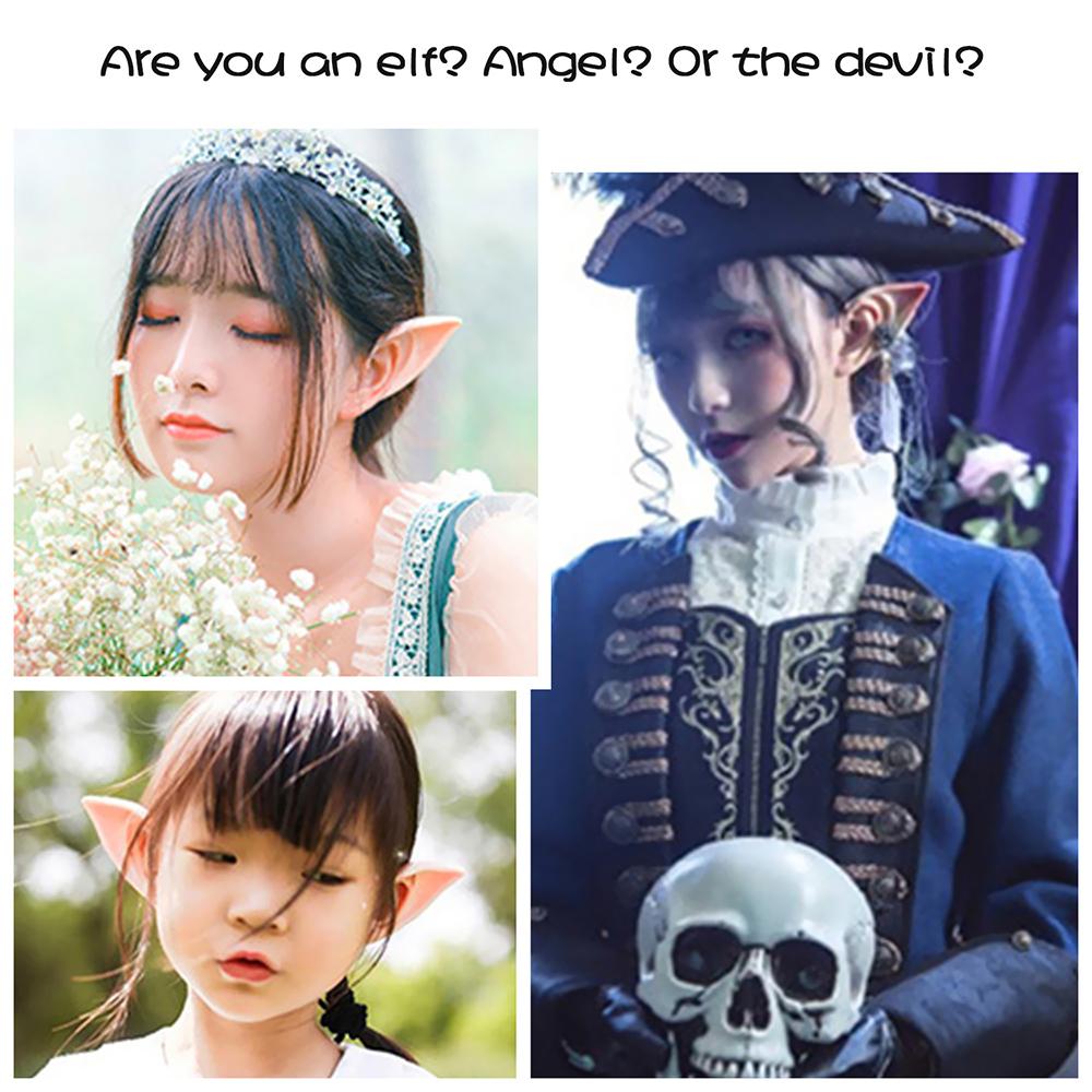 1 Pair Dress Parties Halloween Christmas Fairy Ears Cosplay Lifelike Elf Ears