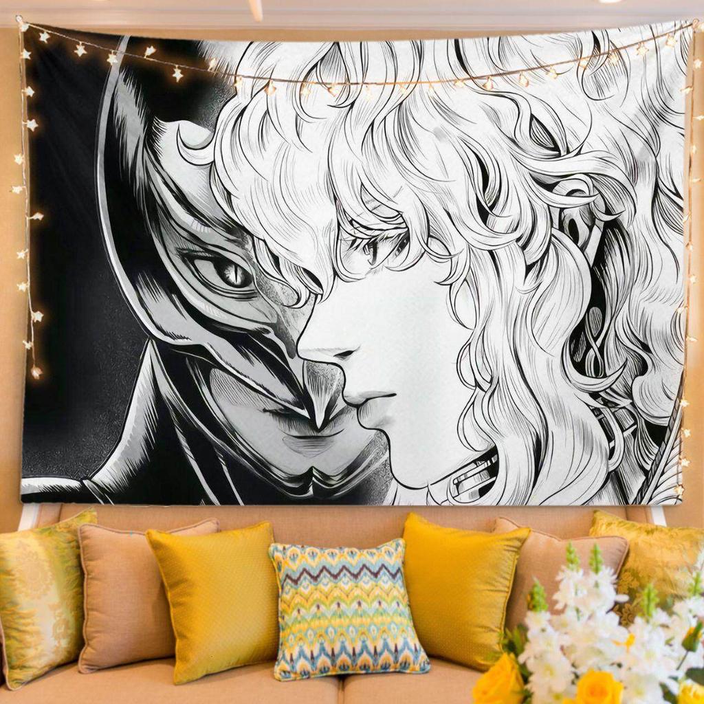 Гарберк Аниме Гобелен Настенный Декор Манга Арт Настенный Декор Для Спальни Общежития Гостиной Домашний Декор