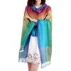Fashion Scarf Jacquard Women Wrap Shawl Tassels Scarves Versatile Shawl with Tassel