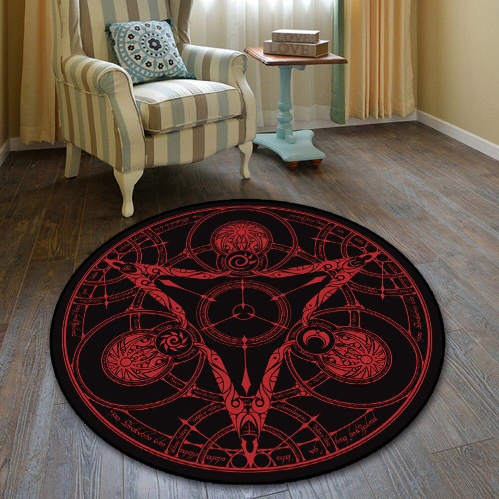 Magic Circle Fate Black Butler Floor Rug Doormat Round Carpet Room Bedroom Kitchen Living Room Non-slip Mat Cosplay Gift