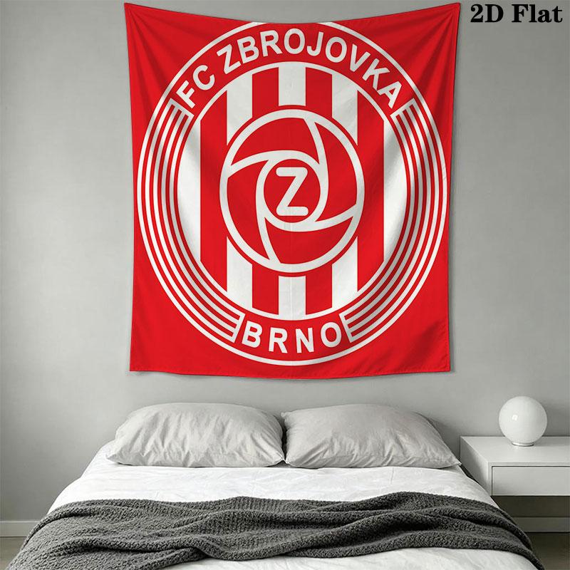 FC Zbrojovka Brno Wall Hanging Printed Fabric Blanket Decorative Tapestries for Bedroom Living Room Home Decor