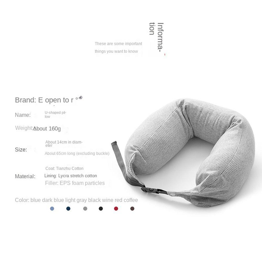 Подушки U-образной формы из пенополистироловых шариков, портативная подушка для сна, защита шеи в японском стиле, для путешествий