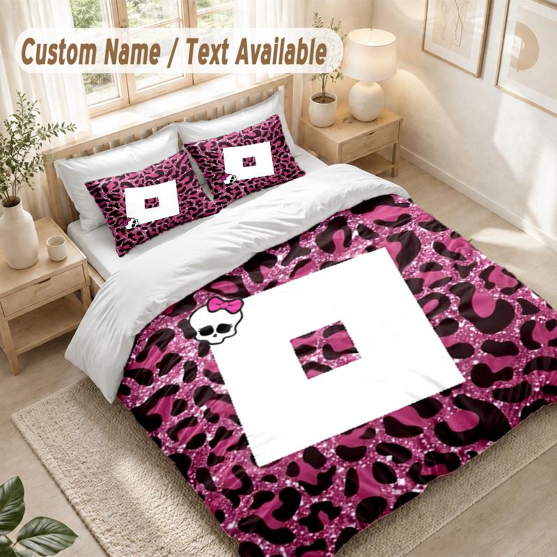 Roblox Bedding Set, 1 Duvet Cover & 2 Pillowcases Soft Comfortable Bedroom Home Textile Decor