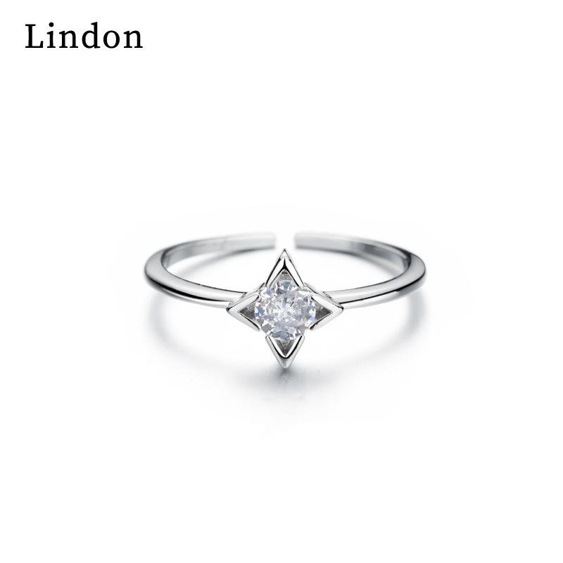 Классическое кольцо Lindon из медного сплава с цирконием, женские ювелирные изделия, свадебный подарок для вечеринки