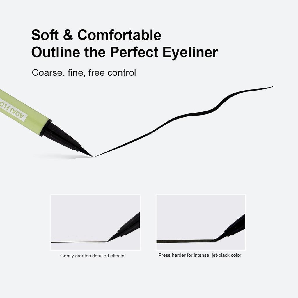 Водостойкая подводка для глаз. Не размазывается, не оставляет следов, долговечный цвет. Купите 2, получите 1 бесплатно. Светло-зеленый