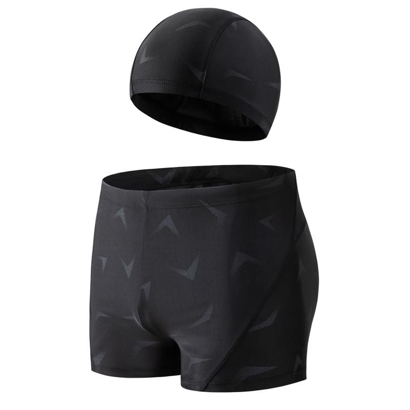 (L-5XL)Мужские купальники для взрослых, быстросохнущие плавки, камуфляжные дышащие шорты для серфинга, тренировочные шорты для водного спорта с кепкой/шляпой