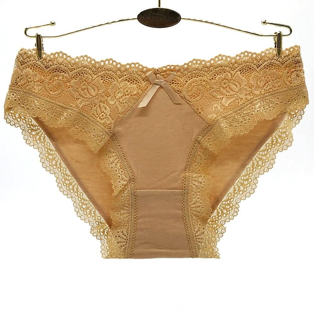 Женское нижнее белье, хлопковые сексуальные кружевные хипстерские трусики с низкой талией, повседневные трусы для молодых девушек, 6 шт.