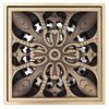 10x10cm Floor Drain Antique Copper Deodorant Shower Drain for Home Hotel Bathroom Toilet