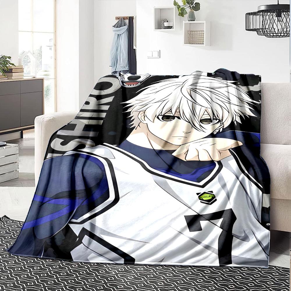 Nagi Seishiro BlueLock Theme Printed Blanket - Perfect for Couch, Bed, Travel & Outdoor Use | Machine Washable, Cozy & Durable.
