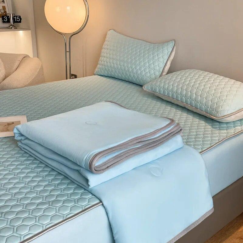 Летнее одеяло, латексные простыни и наволочки, комплект постельного белья, тонкое одеяло, защитный чехол для матраса, роскошное одеяло, покрывало