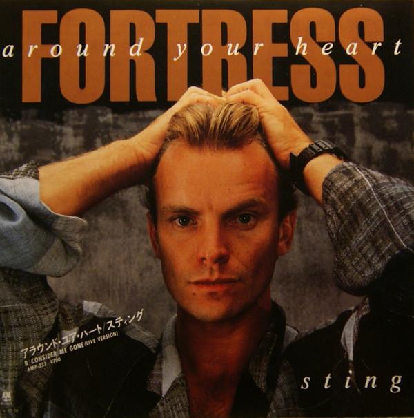 7-дюймовая пластинка STING Fortress Around Your Heart AMP233 AM 1985 Японский Поп Б/у